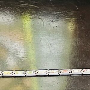 Swarovski vintage bar necklace 14 inches pre owned